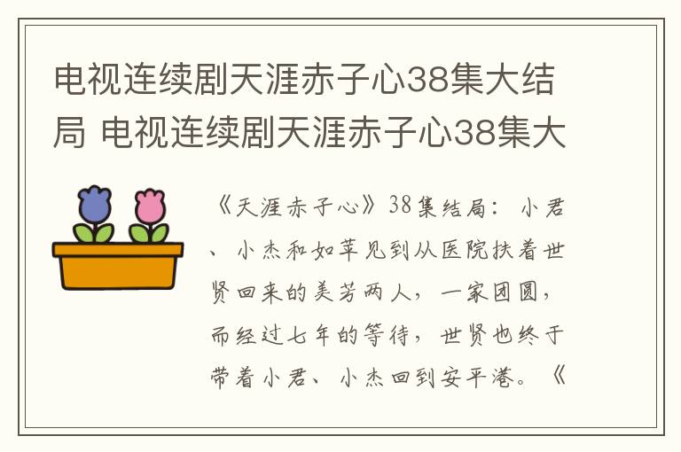 电视连续剧天涯赤子心38集大结局 电视连续剧天涯赤子心38集大结局在线观看
