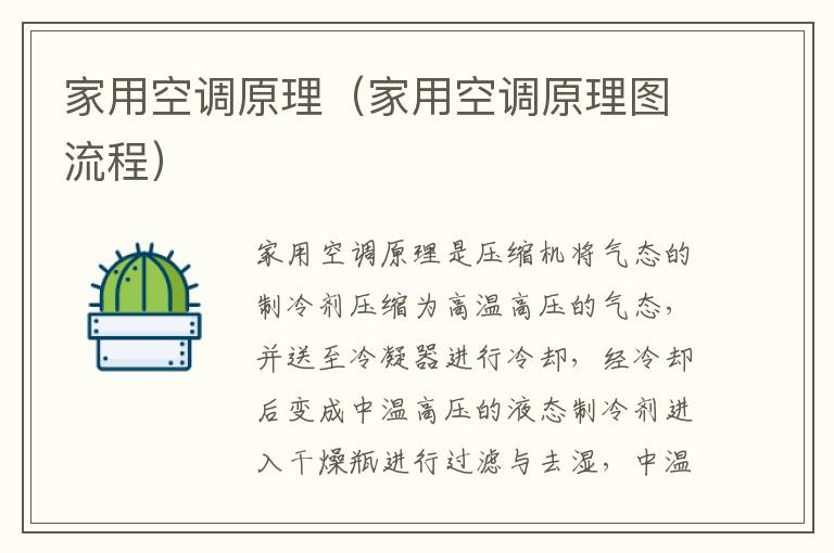 家用空调原理（家用空调原理图流程）