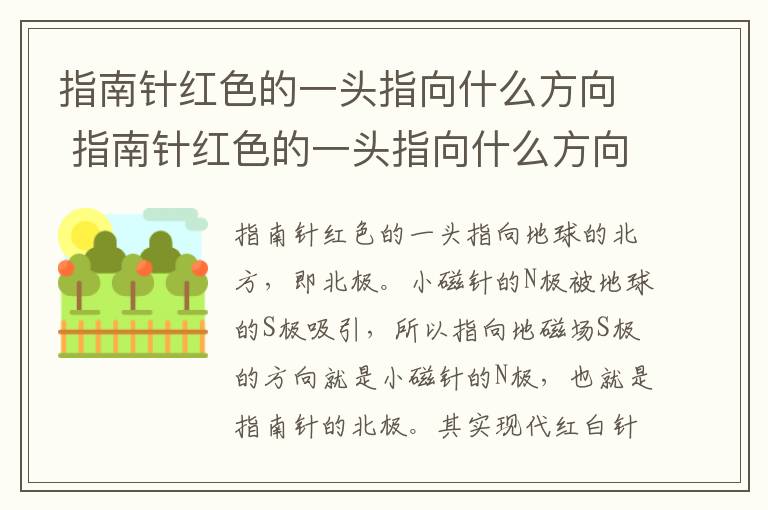 指南针红色的一头指向什么方向 指南针红色的一头指向什么方向白色的一头指向什么方向