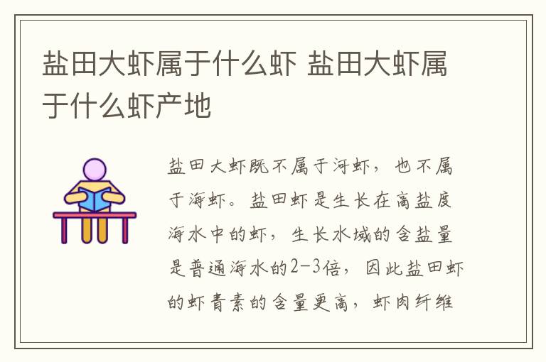 盐田大虾属于什么虾 盐田大虾属于什么虾产地