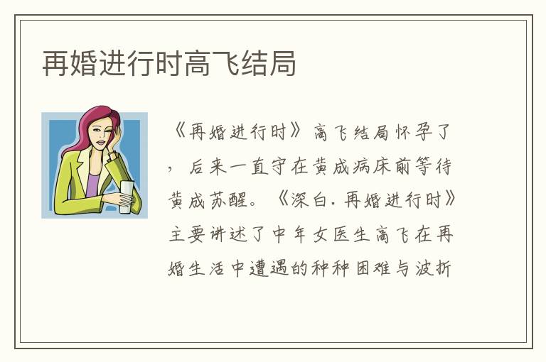 再婚进行时高飞结局