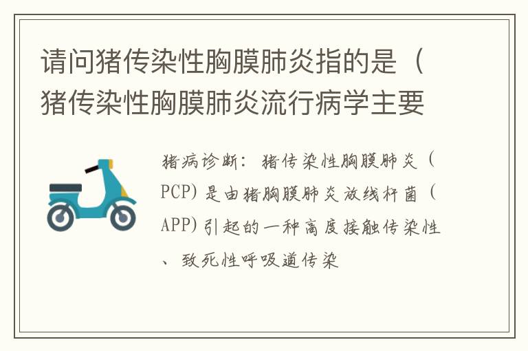 请问猪传染性胸膜肺炎指的是（猪传染性胸膜肺炎流行病学主要特征）
