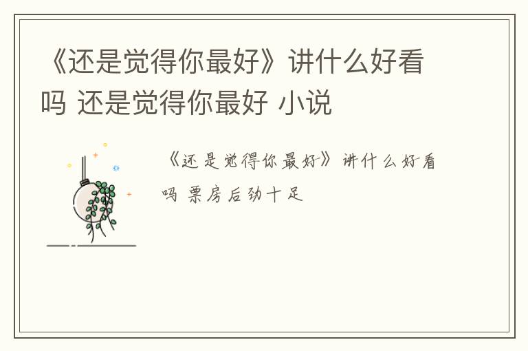 《还是觉得你最好》讲什么好看吗 还是觉得你最好 小说