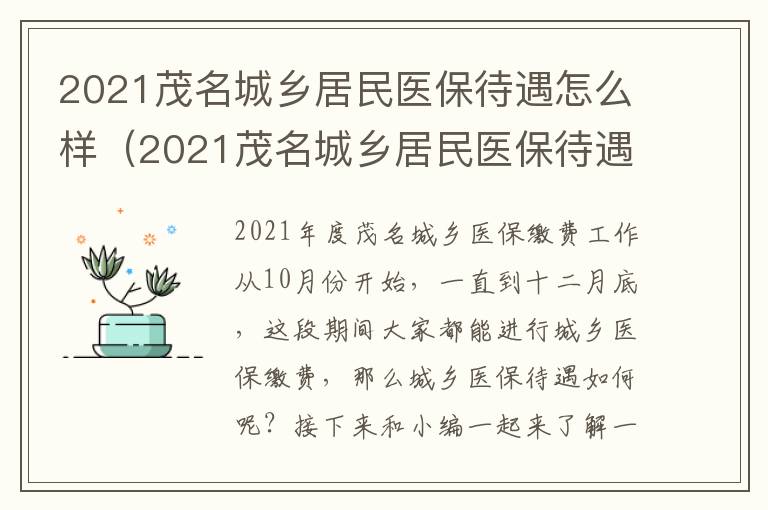2021茂名城乡居民医保待遇怎么样（2021茂名城乡居民医保待遇怎么样呀）